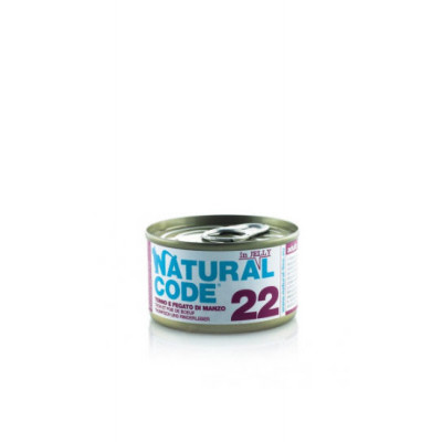 Natural Code 22 tuna and beef liver in JELLY