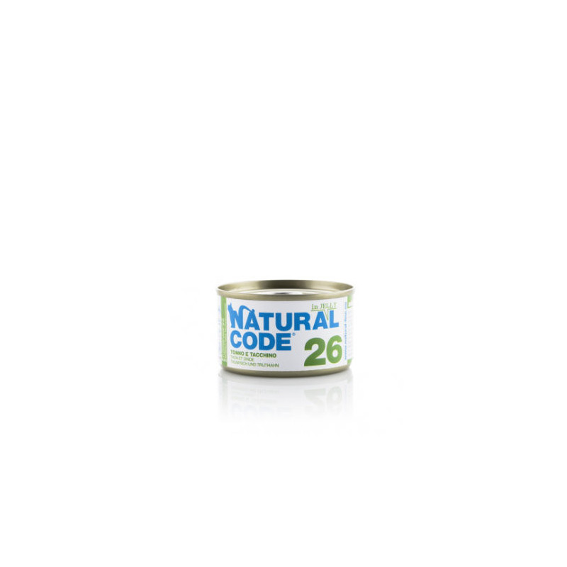Natural Code 26 tuna and turkey in JELLY
