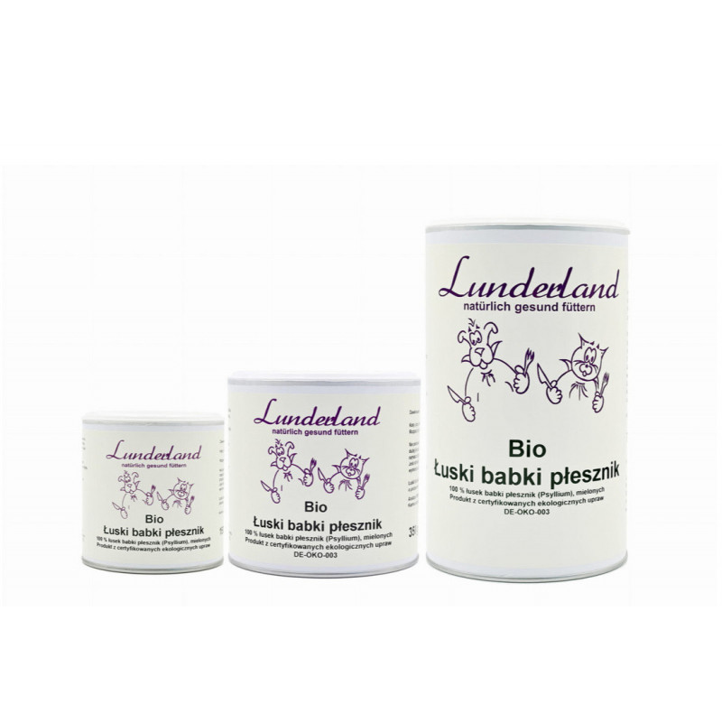 Lunderland organiczne łuski babki płesznik BIO
