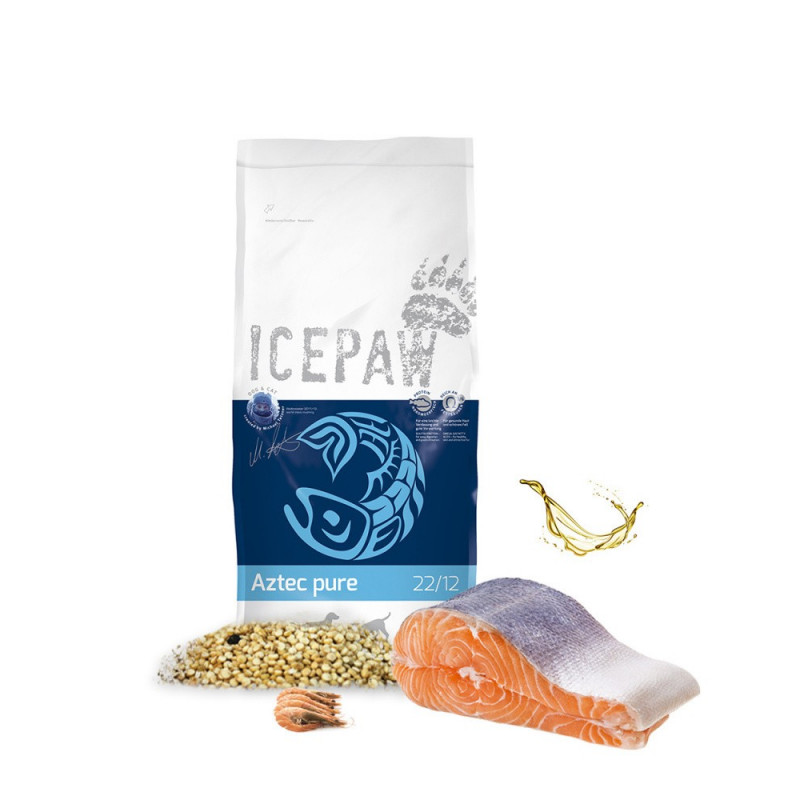 Icepaw AZTEC pure - ŁOSOŚ z krylem i amarantusem