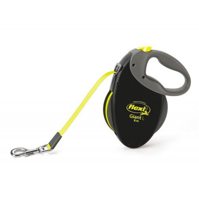 Flexi neon - smycz GIANT L 10 m taśma