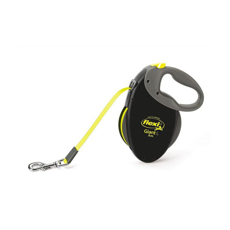 Flexi neon - smycz GIANT L 10 m taśma