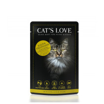CATs LOVE saszetka CIELĘCINA z indykiem