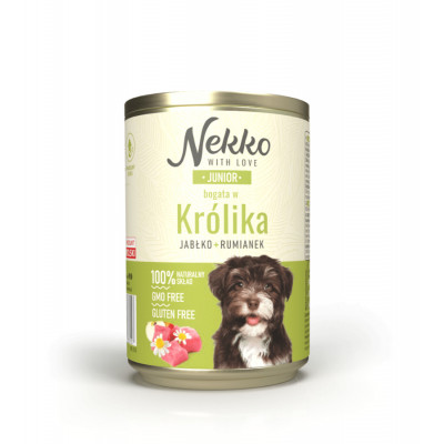 Nekko puszka JUNIOR bogata w królika
