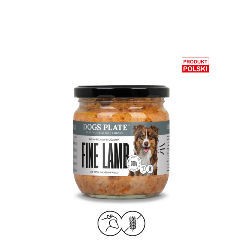 Dogs Plate FINE lamb Dogs Plate FINE lamb