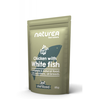 Naturea cat saszetka - kurczak i biała ryba