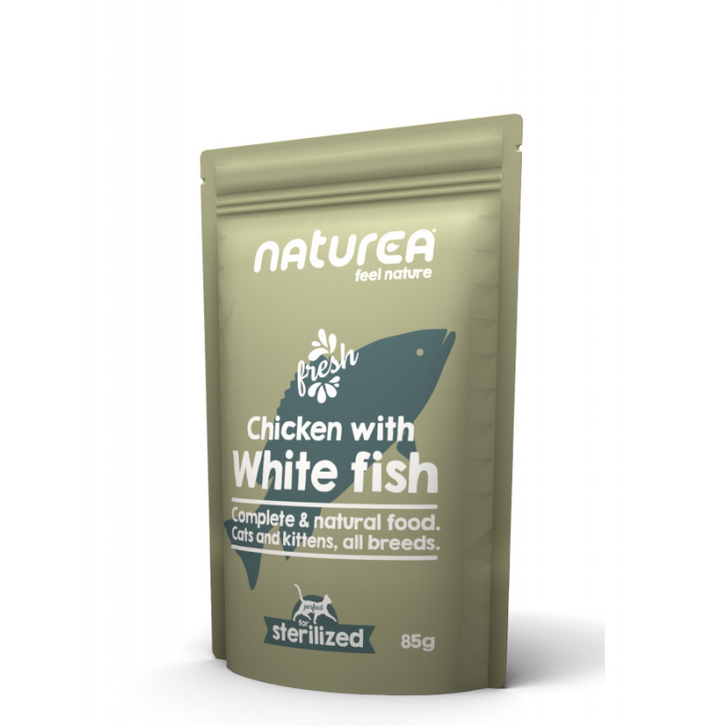 Naturea cat saszetka - kurczak i biała ryba