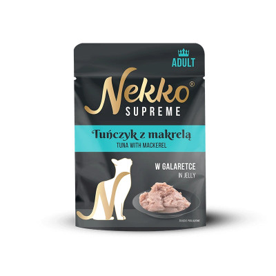 Nekko saszetka TUŃCZYK z makrelą w galarecie