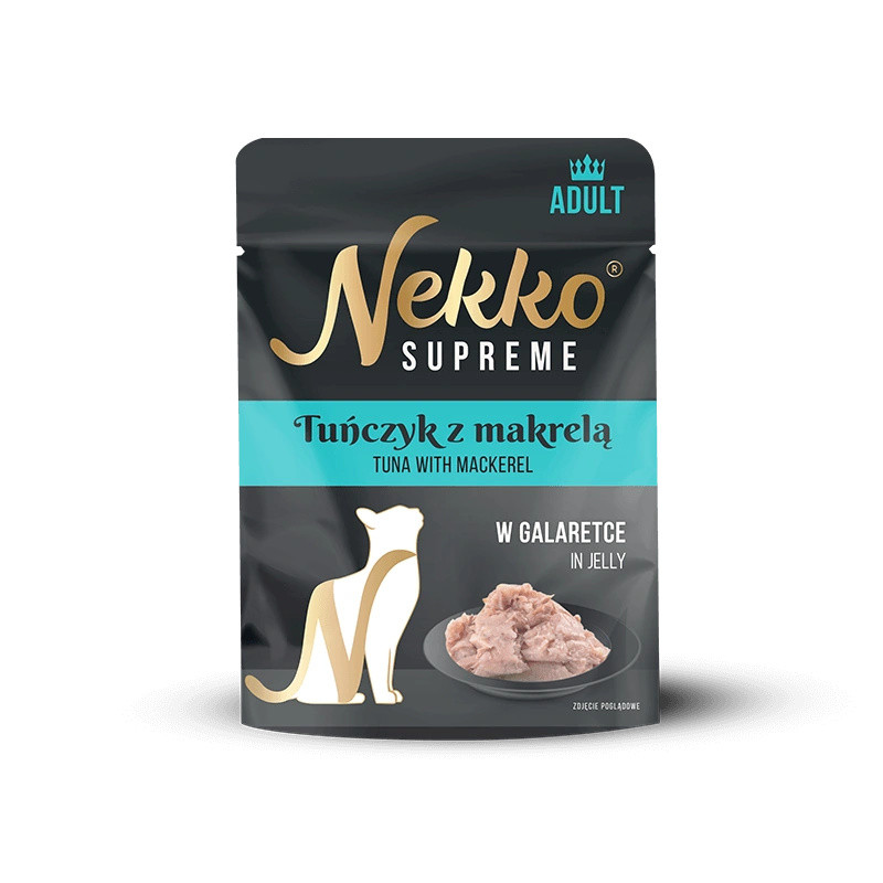 Nekko saszetka TUŃCZYK z makrelą w galarecie