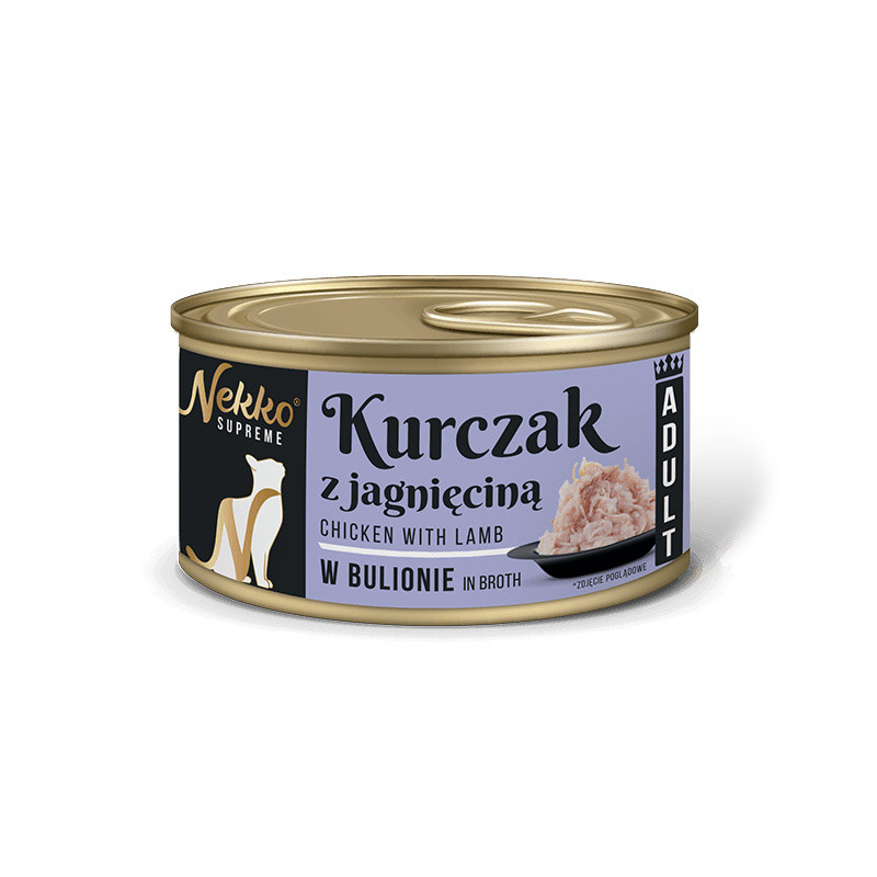 Nekko puszka KURCZAK z jagnięciną w bulionie