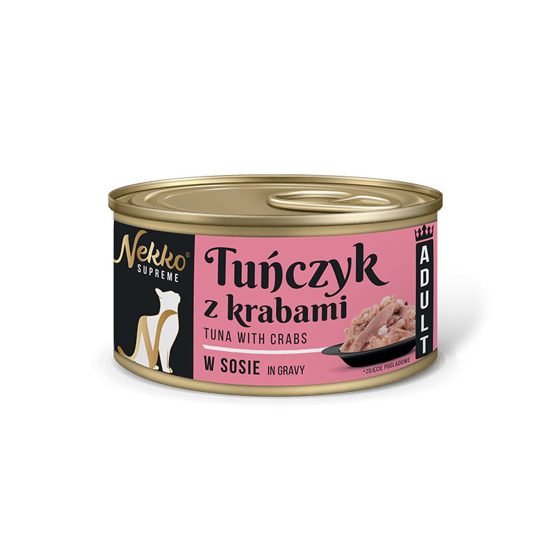 Nekko puszka TUŃCZYK z krabami w sosie