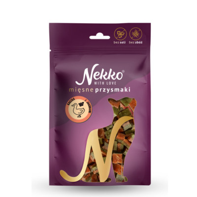 Nekko dla kota kawałki kaczki z jagodami