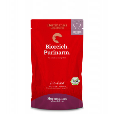 Herrmanns selection dog saszetka - BIO wołowina