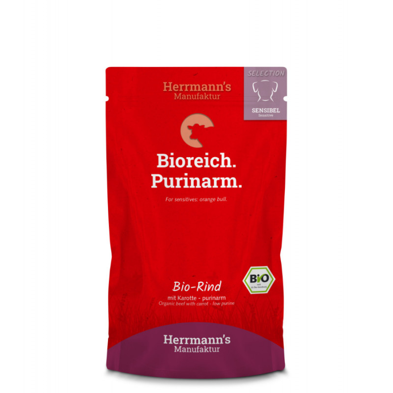 Herrmanns selection dog saszetka - BIO wołowina