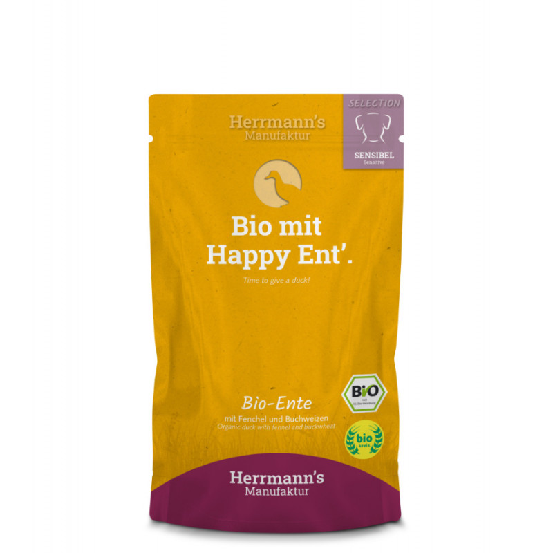 Herrmanns selection dog saszetka - BIO kaczka