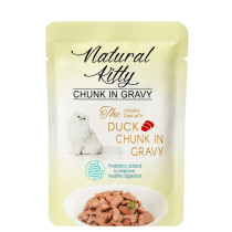 Natural Kitty saszetka KURCZAK, tuńczyk z kawałkami kaczkami
