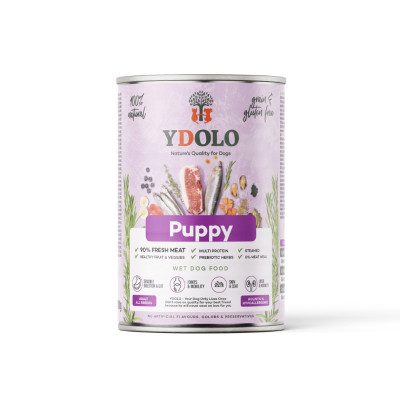 Ydolo puszka PUPPY wieprzowina i ryby